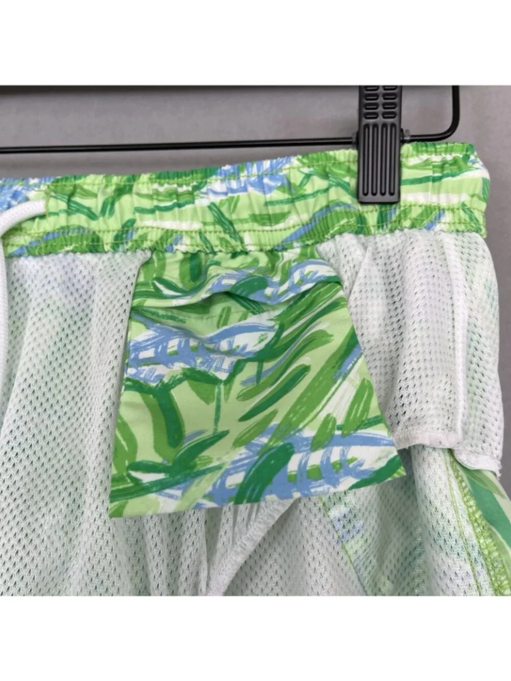 Vineyard Vines Green Fish Print Swim Trunks